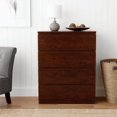 thumbnail image 1 of HOMETRENDS Commode à 4 Tiroirs pour Adulte, Enfant et Adolescent – Finition Noyer, 1 of 6