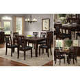 thumbnail image 4 of K-Living 7-Piece Solid Wood Dining Table Set in Espresso (Table & 6 Chairs), 4 of 4