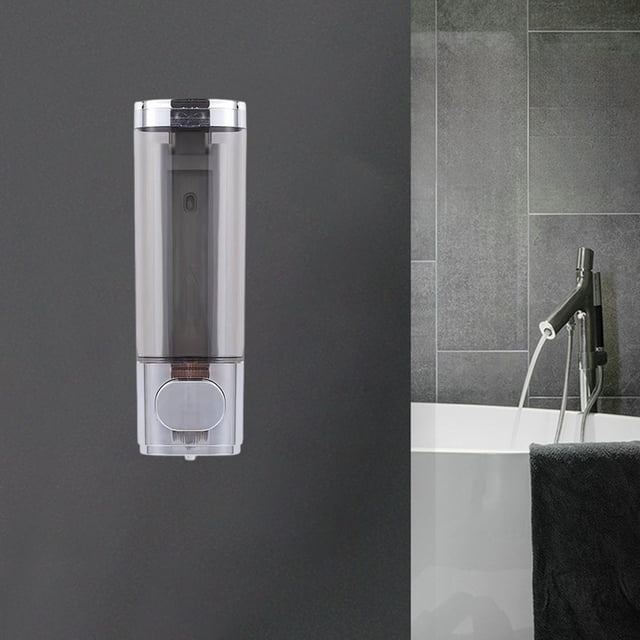 3-in-1 Portable Hand Soap Dispenser and Storage Organizer with Pump for Kitchen Bathroom Travel Silver White Plastic Design