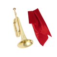 thumbnail image 1 of Blowing Bugle Signal Musical Instrument Scout Bugle Solid Copper and Brass Bugle Style A, 1 of 8