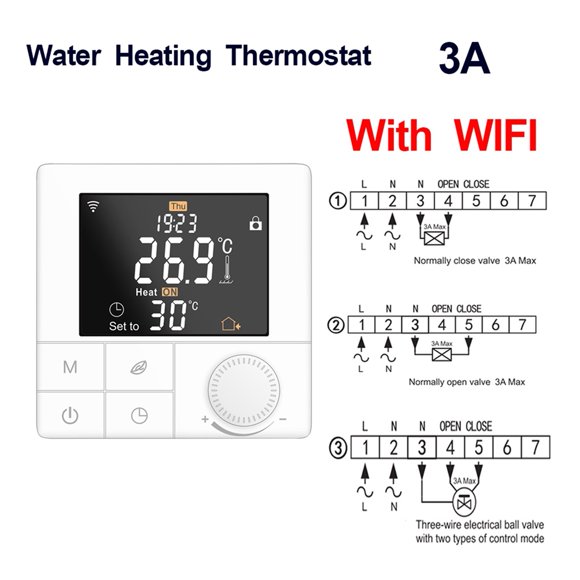 WIFI Weekly Program Thermostat APP Temperature Control Voice Alexa Smart Warm Underfloor Heating Thermoregulator ,Easy to Install