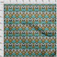 thumbnail image 3 of oneOone Cotton Poplin Fabric Diamond & Swirl Ikat Printed Craft Fabric BTY 56 Inch Wide, 3 of 4
