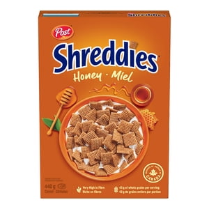 Post Honey Shreddies Céréales, taille au détail, 440 g