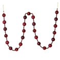 thumbnail image 1 of Vickerman M183519 6 ft. Wine Stripe Ball Garland, 1 of 1