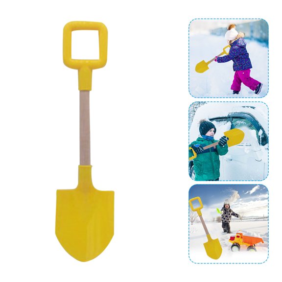 IMENGL 1PCS Children's Snow Shovel Children's Beach Shovel With Wooden Handle Kids Beach Bag,Toddler Beach,Blow up Water Slides for Backyard,Shovels for Kids,Beach Pail,Toddler Shovel,Easter Buckets