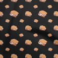 thumbnail image 1 of oneOone Velvet Black Fabric Food Craft Projects Decor Fabric Printed By The Yard 58 Inch Wide, 1 of 3