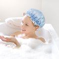 thumbnail image 1 of TopLLC Household Double-layer Shower Cap- Thickened Women Oil Resistanted Shampoo Shower Cap Bath Cap, 1 of 7