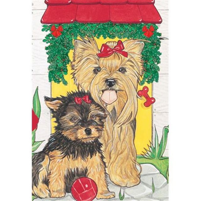 Pipsqueak Productions C483 Yorkshire Terriers Cartes en Boîte des Fêtes