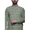 thumbnail image 3 of Atasi Party Wear Kurta Pajama For Men Mandarin Collar Ethnic Printed Kurta Set, 3 of 3