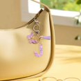 thumbnail image 1 of Feltree Initial Letter Keychains for Women Tassel Purple Cute Car Keychain for Wallet Backpack Bag, 1 of 8