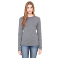 thumbnail image 1 of Bella Canvas Womens Jersey Long Sleeve Tee, S, Deep Heather, 1 of 4