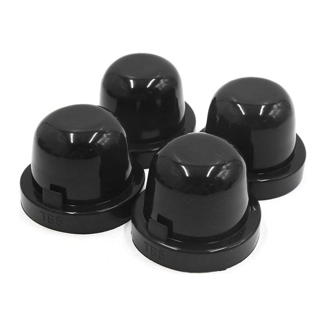 Unique Bargains 4Pcs 65mm Inner Dia Rubber Housing Seal Cap Dust Cover for Car LED Headlight