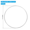 thumbnail image 2 of Uxcell 10pcs Dream Catcher Rings, Metal Macrame Wreath Floral Hoop Silver Tone 8 in, 2 of 6