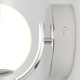 thumbnail image 3 of Artika Bloom Contemporary LED Wall Sconce Light Chrome Frosted Diffuser, 3 of 5