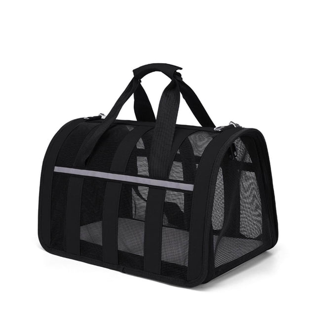 facefd Portable Dog Carry Bags Sling Carrier for Sightseeing Traveling Black