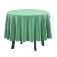 thumbnail image 1 of Nappe ronde d'intérieur/extérieur de Vargottam 58 pouces nappe ronde imperméable à l'eau de table de patio, couvertures de table de printemps/été pour la table circulaire d'arrière-cour/BBQs/Picnic - Vert aigue-marine, 1 of 7