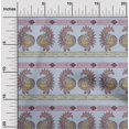 thumbnail image 1 of oneOone Cotton Poplin Fabric Peacock Block Print Fabric BTY 56 Inch Wide, 1 of 4
