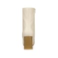 thumbnail image 2 of Unique Bargains Women's Side Zip Pointed Toe Block Heels Ankle Boots Nude (Size 6), 2 of 6