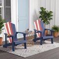 thumbnail image 4 of Costway Chaise Adirondack Surdimensionnée, Chaise Adirondack de Salon de Patio avec Porte-Gobelet Réglable Rouge+blanc+bleu, 4 of 10