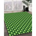 thumbnail image 3 of Ahgly Company Machine Washable Indoor Rectangle Transitional Deep Emerald Green Area Rugs, 2' x 4', 3 of 7