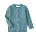thumbnail image 1 of Liyamei Cardigan en Tricot à Rayures Uni pour Enfants, Manteau Chandail pour Garçons, Filles et Bébés, Cardigan pour Bébé à Col Rond en Tricot, 1 of 5