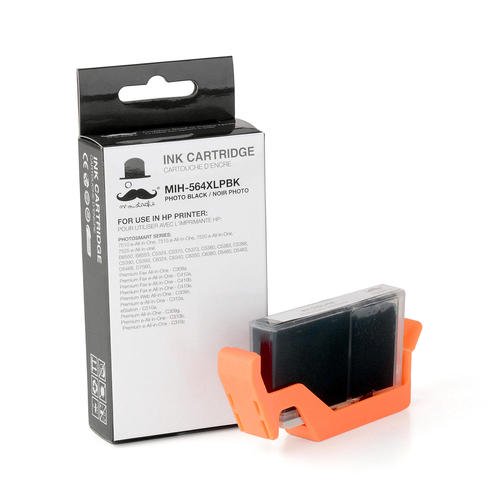 Remanufactured (Compatible) HP 564XL CB322WN Photo Black Ink Cartridge High Yield - Moustache®