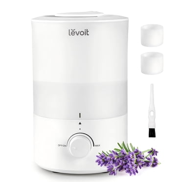 Levoit Humidifiers for Bedroom Large Room, 3L Cool Mist Top Fill Oil Diffuser for Baby Nursery and Plants, 360 Degree Nozzle, Quiet Rapid Ultrasonic Humidification for Ho