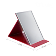 thumbnail image 4 of 3Pack Pliable Portable Maquillage Miroir Vanité Bureau Debout pour Voyage Tabletop, Small/medium/large(Red), 4 of 4