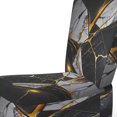 thumbnail image 4 of Designart « Ebony Geode Abstraction I » Fauteuil d'Appoint Rembourré en Marbre Noir - Fauteuil Moderne pour Salon, 4 of 7