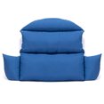 thumbnail image 2 of LeisureMod Coussin pour Chaise Oeuf Suspendue d'Extérieur pour 2 Personnes, Toutes Saisons, Bleu, 2 of 6