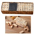 thumbnail image 4 of GUOOL 40 Pieces Wooden Number Alphabet Letter Stamps Rubber Stamp Set for Scrapbooking typewriter, 4 of 9