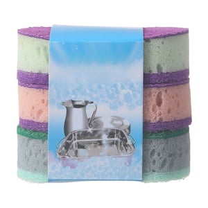 Birdeem 3 Pack Éponges à éclaboussures de cuisine, Éponge à vaisselle non grattée double face avec édulcorant doux, coussinets de scour pour pots, casseroles et comptoirs, éponges de cuisine réutilisables à séchage rapide