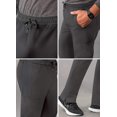 thumbnail image 4 of Adar Addition Scrubs for Men - Slim Leg Cargo Drawstring Scrub Pants - A6106 - Pewter - 2X, 4 of 8