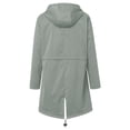 thumbnail image 3 of Kcodviy Womens Rain Jacket with Clear Raincoat Women Hood Lightweight Long Sleeve Women Windbreaker Jacket Windbreaker Zip Up Drawstring Cute Winter Clothes Raincoat with Pockets, 3 of 3