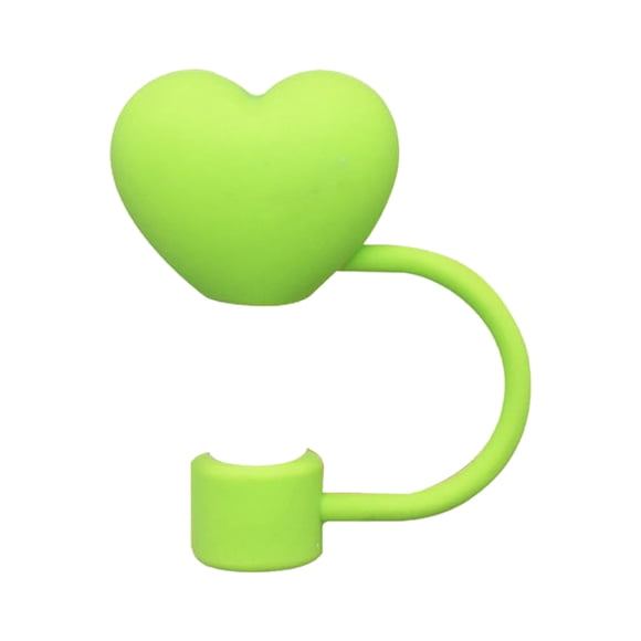 Product Classification Straw Accessories — Heart Topper for 30 & 40 Oz Tumblers Soft Rubber Straw Covers 10mm Cap Reusable Lids and Proof Lids