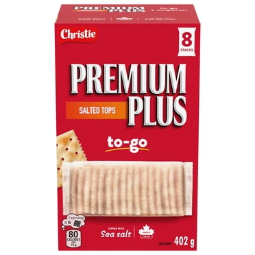 PREMIUM PLUS TO- GO SALTED, Pack of 8 individually wrapped cracker stacks, Crackers, Soda Cracker, Snack