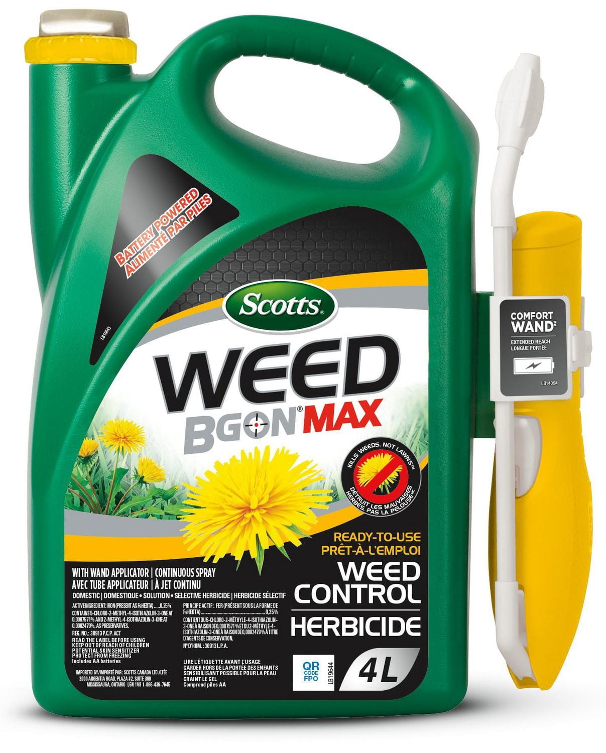 Scotts Weed B Gon Max Ready-To-Use Weed Control with Wand Applicator  4L