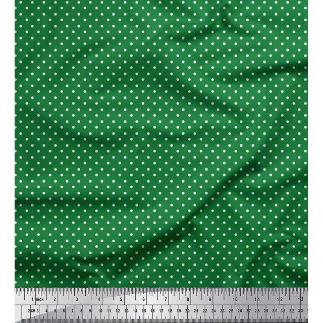 Soimoi Rayon Fabric Dots Dots Fabric Prints by Yard 42 Inch Wide