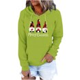 thumbnail image 1 of Penkiiy Chandails à Capuchon pour Femmes Mode Décontractée Blouse à Manches Imprimées Pull à Capuche Vert Y2K Vêtements, 1 of 6