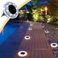 thumbnail image 1 of Birdeem Solar Ground Lights, Bright LED Auto On/Off Solar Disc Lights for Yard Garden Pathway, IP65 Waterproof Plastic Landscape Lighting, 7x7x6cm Easy Install, 1 of 9
