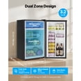 thumbnail image 2 of VEVOR Mini Fridge 3.2 Cu.Ft Single Door Compact Small Refrigerator Stainless, 2 of 9