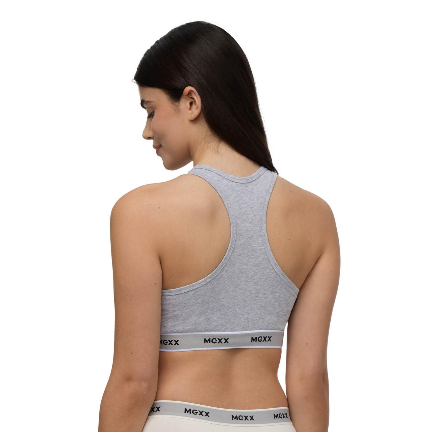 Paquet de 2 bralettes dos nageur avec bande élastiques à motif Mexx pour femmes