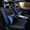 thumbnail image 1 of Maidao Car Seat Covers Leather Set for Buick for Regal 1998-Present 5 Seats Compatible Airbag Waterproof Front Rear Cushion Protector with Headrest with Headrest Blue, 1 of 7