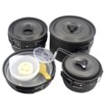 thumbnail image 4 of CTIRCHIU 1 Ensemble Équipement de Cuisine de Camp Alliage d'Aluminium Noir pour Sorties Amusantes, 4 of 8