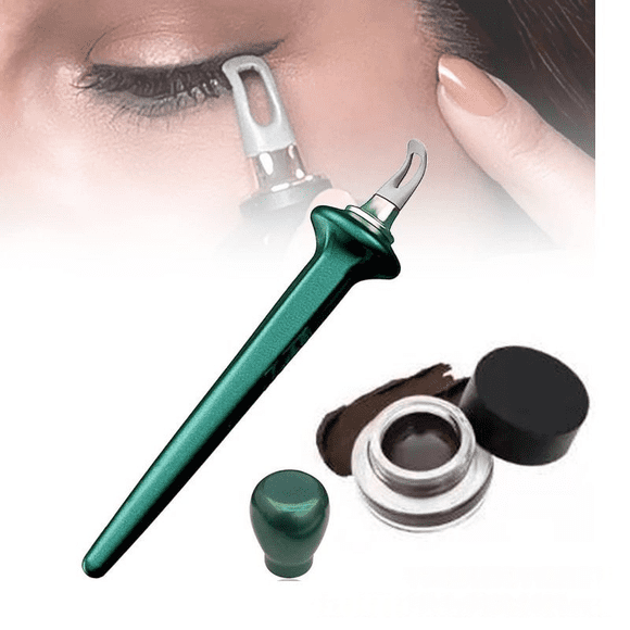 Silicone Eyeliner Applicator Brush - Soft, Skin-Friendly Eye Liner Tool for Smooth One-Stroke Lines, Easy to Use for Beginners, Ideal for Daily & Evening Makeup, Precise Eye Definition to Make Eyes