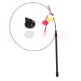 thumbnail image 2 of Interactive Cat Wand Toy, Fun Handheld Feather Teaser Wand With Suction Cup For Indoor Play, Keep Your Cat Entertained And Active, 2 of 8