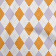 thumbnail image 1 of oneOone Velvet Orange Fabric Check Argyle Craft Projects Decor Fabric Printed By The Yard 58 Inch Wide, 1 of 4