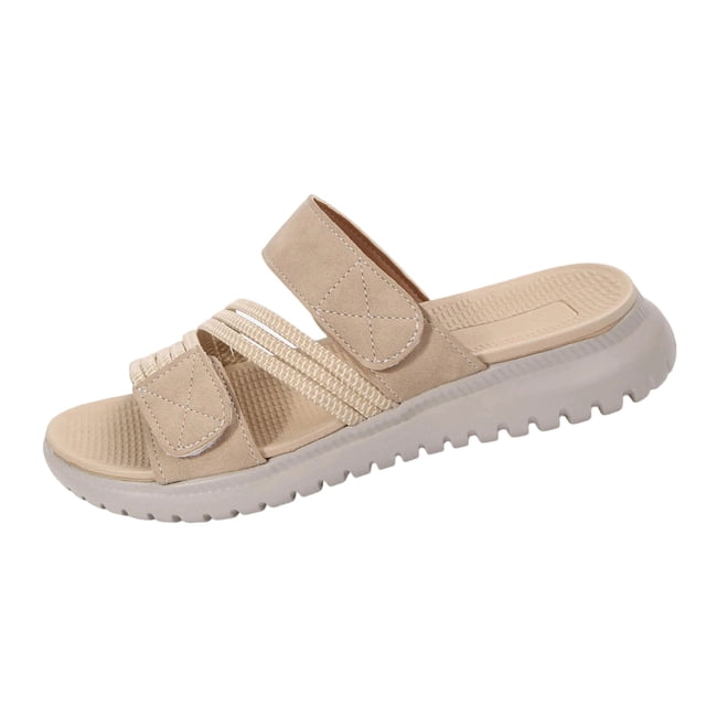 RXMEKW Sandales à Talon Compensé à Enfiler pour Femmes avec Brides Ajustables et Semelle Coussinée en Vert Pâle