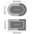 thumbnail image 3 of Dvkptbk Bath Set of 2 Bathroom Rugs Bath Mat Non Slip Absorbent Stain Resistant Quick Dry Washable Bathroom Rug Bath Mats for Bathroom Floor Tub Sink Shower Mat Easy Care Gray 16"x24", 3 of 8