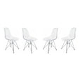 thumbnail image 3 of Heavenly Collection Clear Chrome Chair, 3 of 4